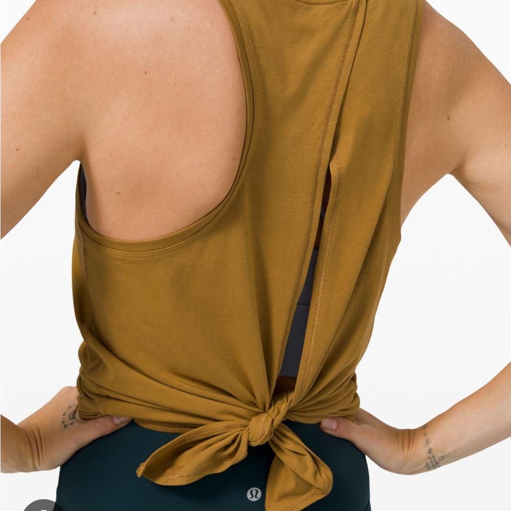 Lululemon All Tied Up Tank Top *Pima Cotton Spiced Bronze